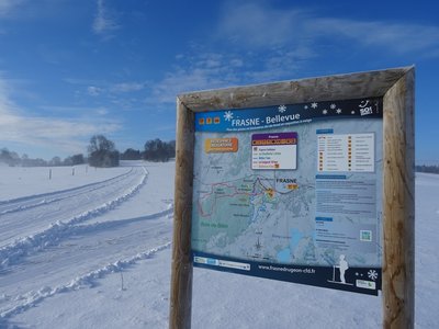 Site nordique de Frasne - Départ des pistes